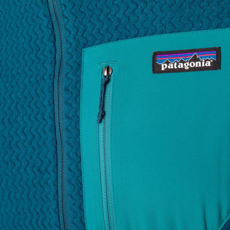 Bluza polarowa męska Patagonia R1 Air Zip Neck lagom blue 5