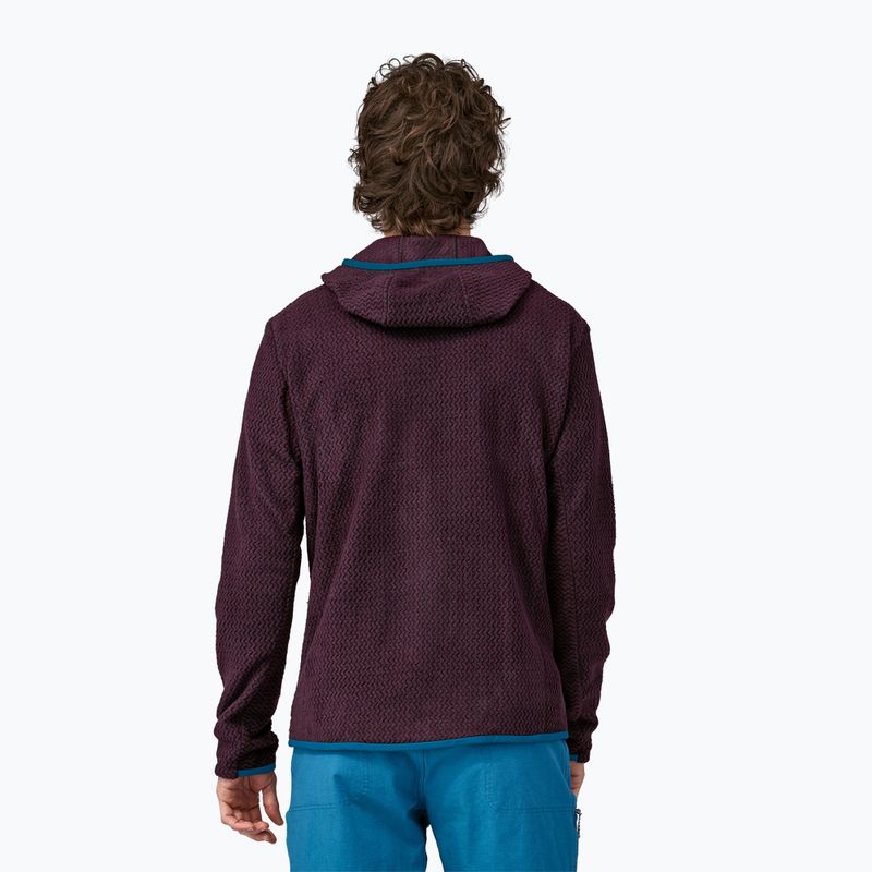 Bluza trekkingowa męska Patagonia R1 Air Full-Zip obsidian plum 2