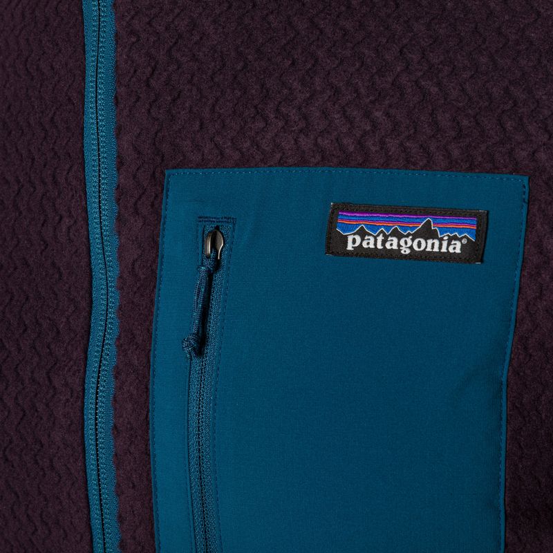 Bluza trekkingowa męska Patagonia R1 Air Full-Zip obsidian plum 5