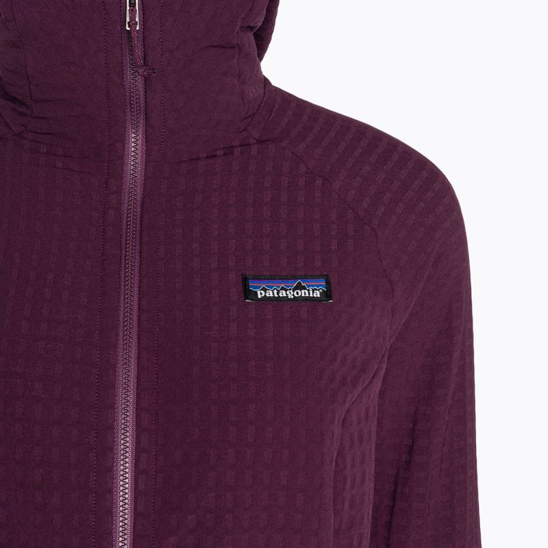 Kurtka softshell damska Patagonia R2 TechFace Hoody night plum 3