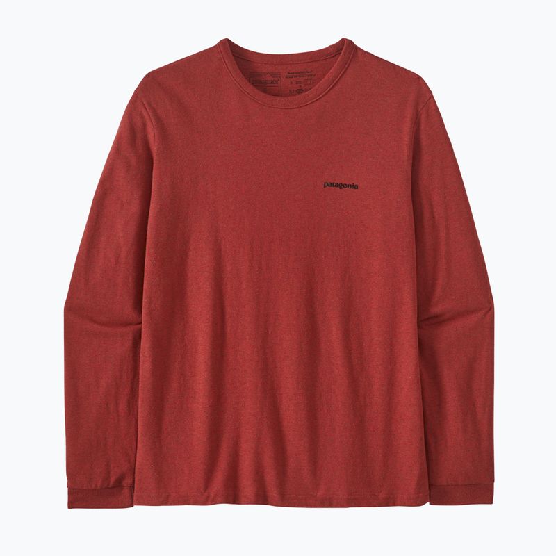Longsleeve damski Patagonia P-6 Logo Responsibili-Tee burl red 5