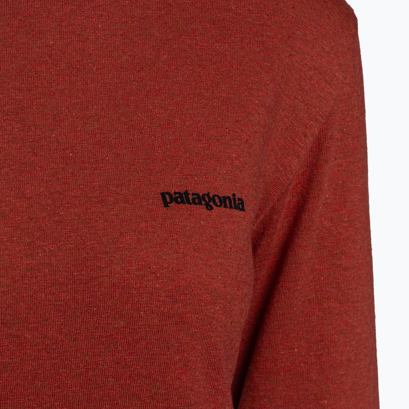 Longsleeve damski Patagonia P-6 Logo Responsibili-Tee burl red 3