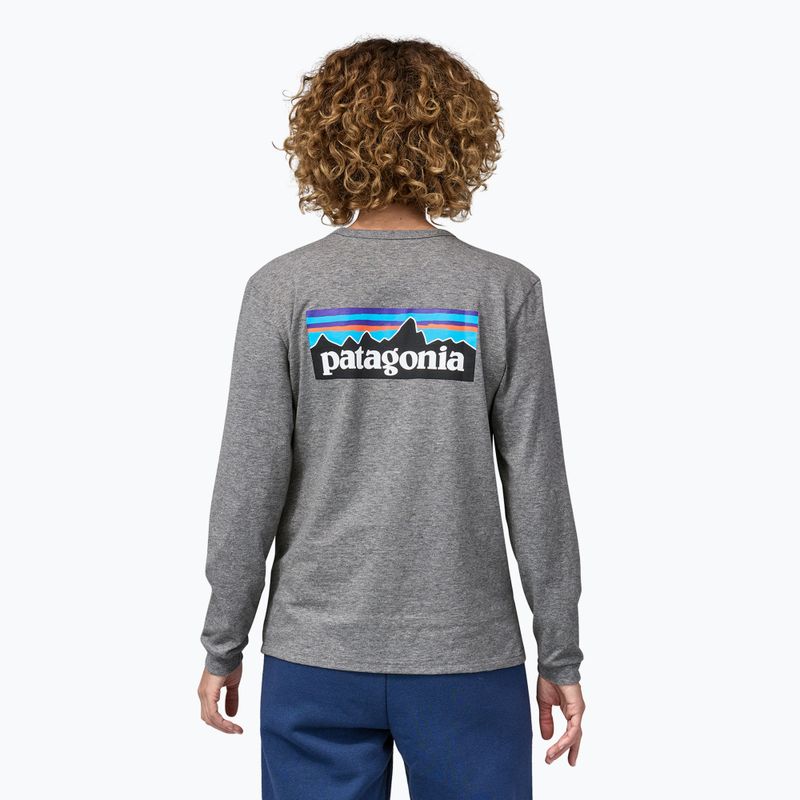 Longsleeve damski Patagonia P-6 Logo Responsibili-Tee gravel heather 2