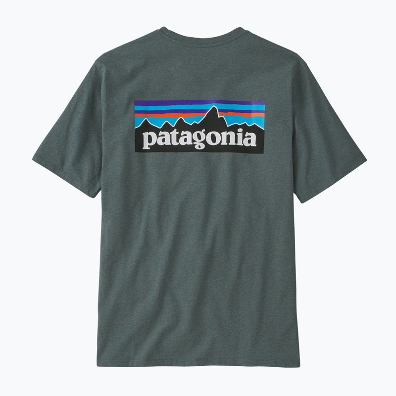 Koszulka męska Patagonia P-6 Logo Responsibili-Tee nouveau green 4