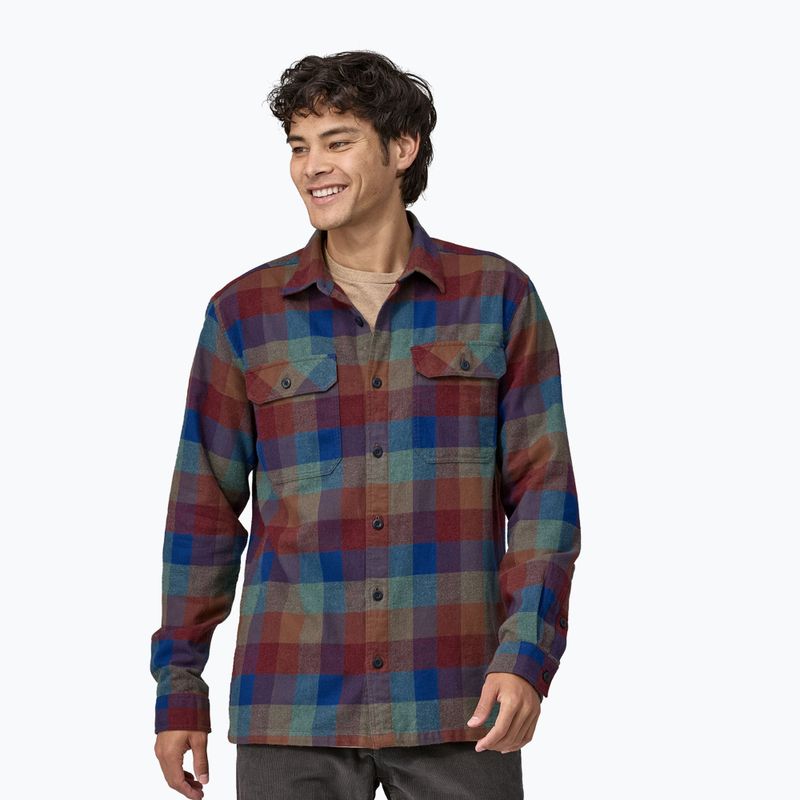 Koszula męska Patagonia Organic Cotton MW Fjord Flannel guides/superior blue