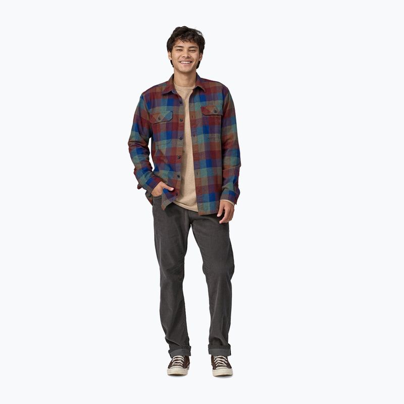 Koszula męska Patagonia Organic Cotton MW Fjord Flannel guides/superior blue 3