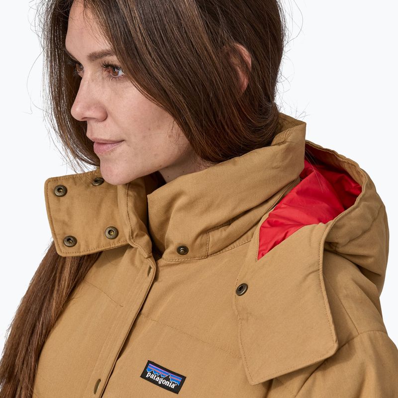 Płaszcz puchowy damski Patagonia Cotton Down Parka nest brown 5