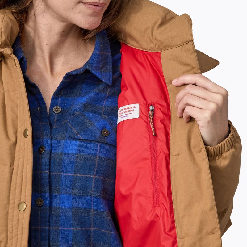 Płaszcz puchowy damski Patagonia Cotton Down Parka nest brown 6