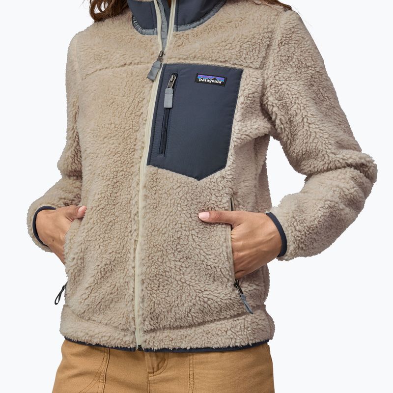 Bluza polarowa damska Patagonia Classic Retro-X natural/smolder blue 5