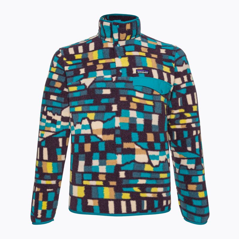 Bluza trekkingowa męska Patagonia LW Synch Snap-T P/O fitz roy patchwork/belay blue 3