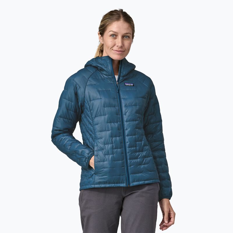 Kurtka ocieplana damska Patagonia Micro Puff Hoody lagom blue