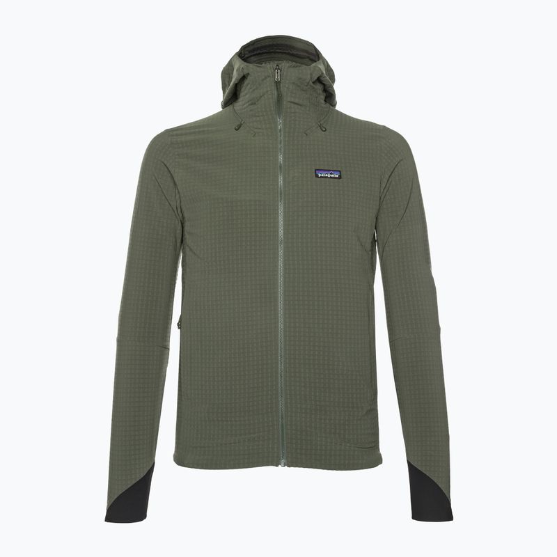 Kurtka softshell męska Patagonia R1 TechFace Hoody basin green