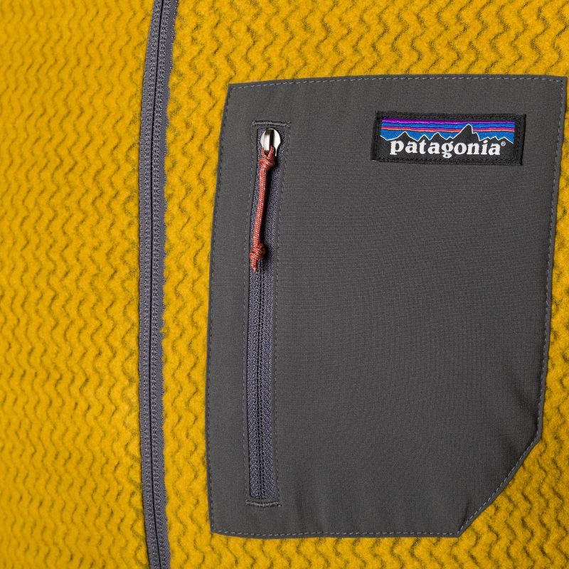 Bluza trekkingowa męska Patagonia R1 Air Full-Zip cosmic gold 3
