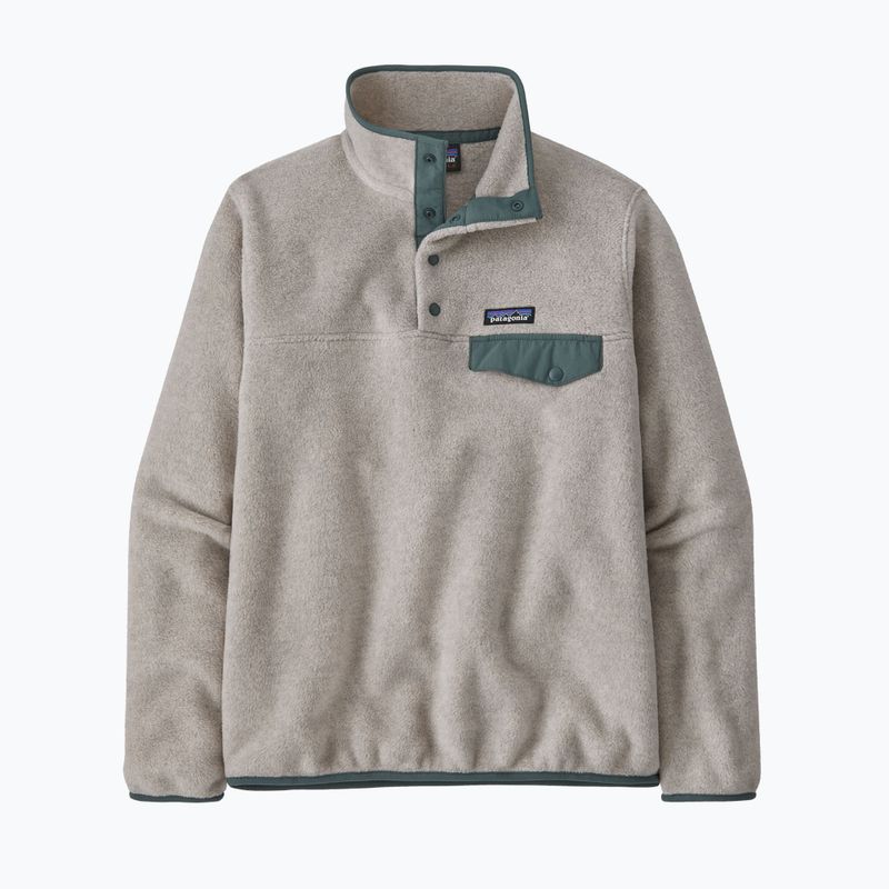 Bluza trekkingowa damska Patagonia LW Synch Snap-T P/O oatmeal heather w/nouveau green 3