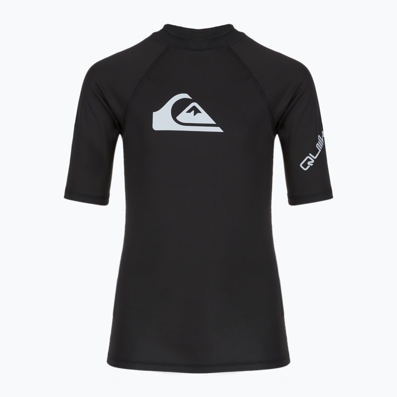 Koszulka do pływania dziecięca Quiksilver All Time vallarta black