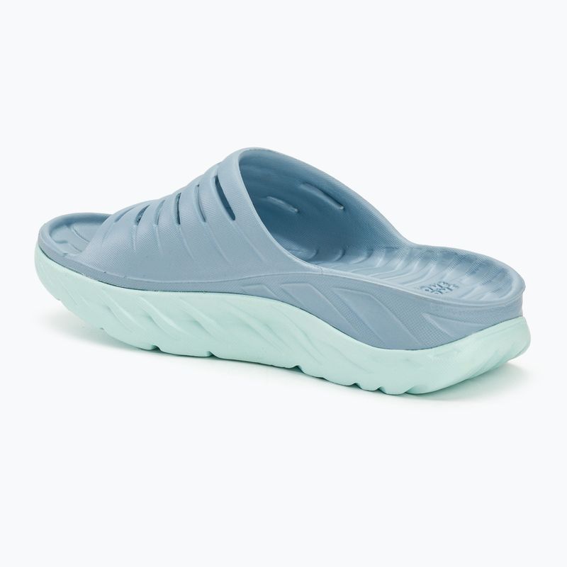 Klapki damskie HOKA Ora Recovery Slide 2 blue fog/blue glass 3