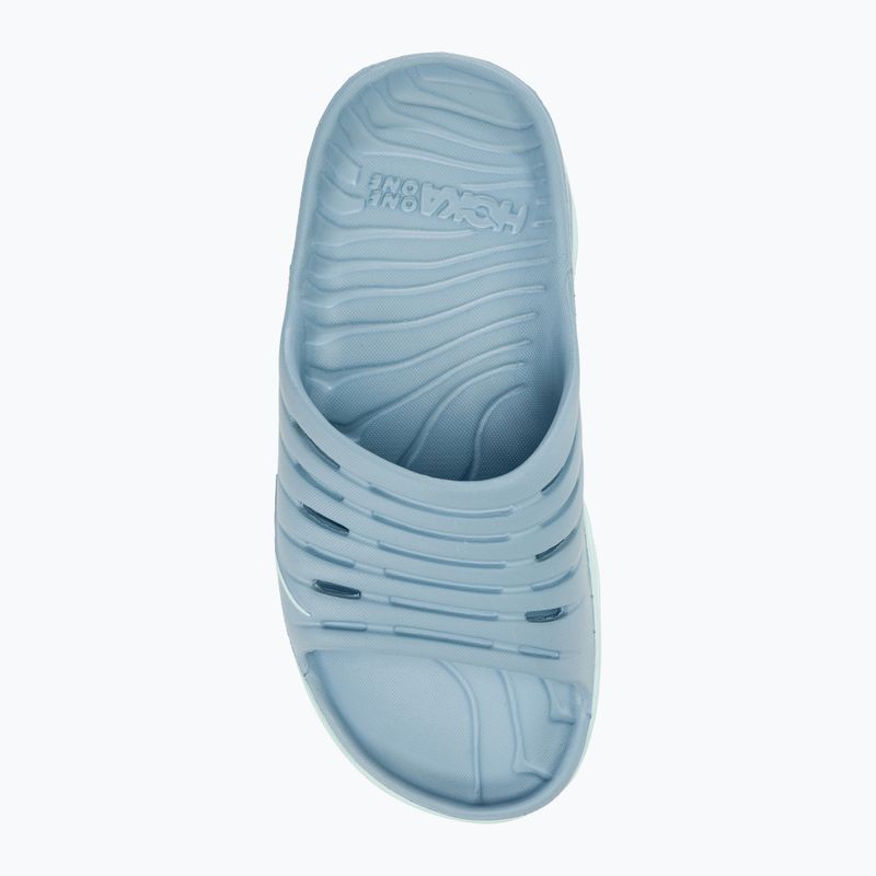 Klapki damskie HOKA Ora Recovery Slide 2 blue fog/blue glass 5