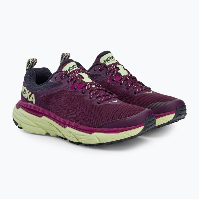 Buty do biegania damskie HOKA Challenger ATR 6 grape wine/butterfly 3