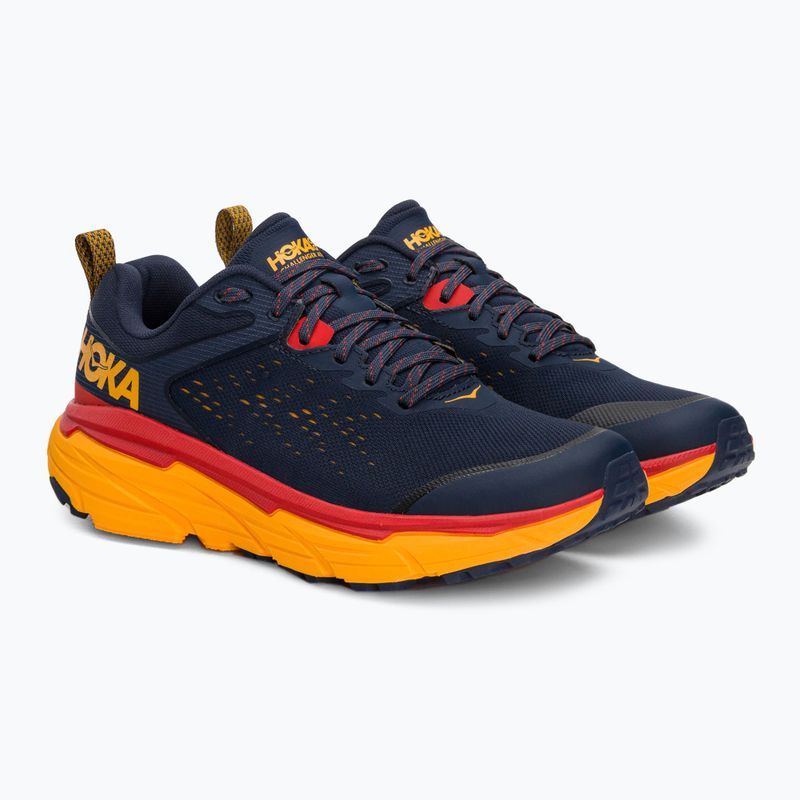 Buty do biegania męskie HOKA Challenger 6 ATR Wide outer space/radiant yellow 4