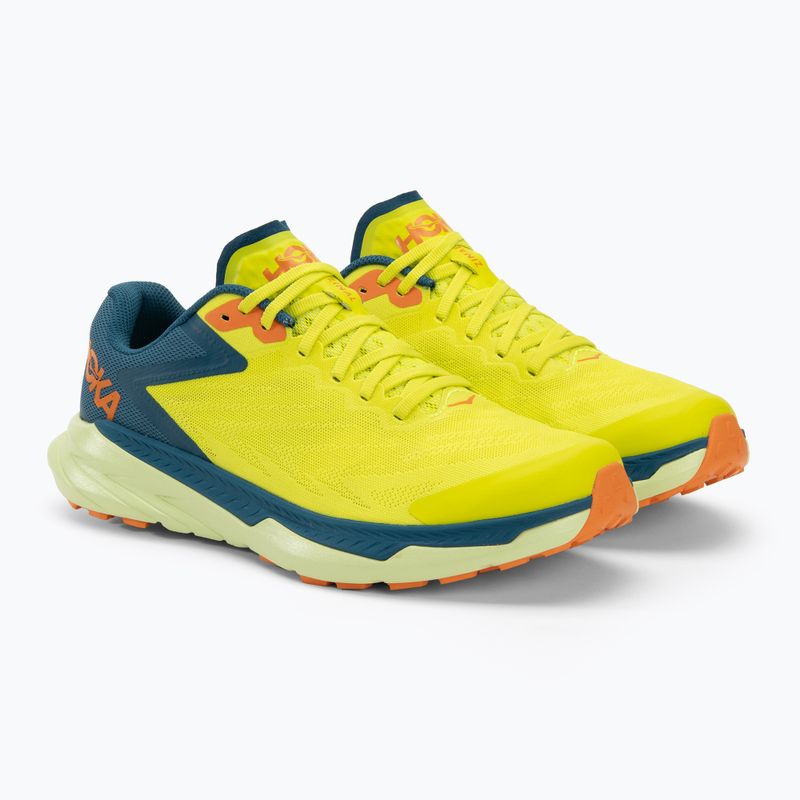 Buty do biegania męskie HOKA Zinal evening primrose/blue coral 4