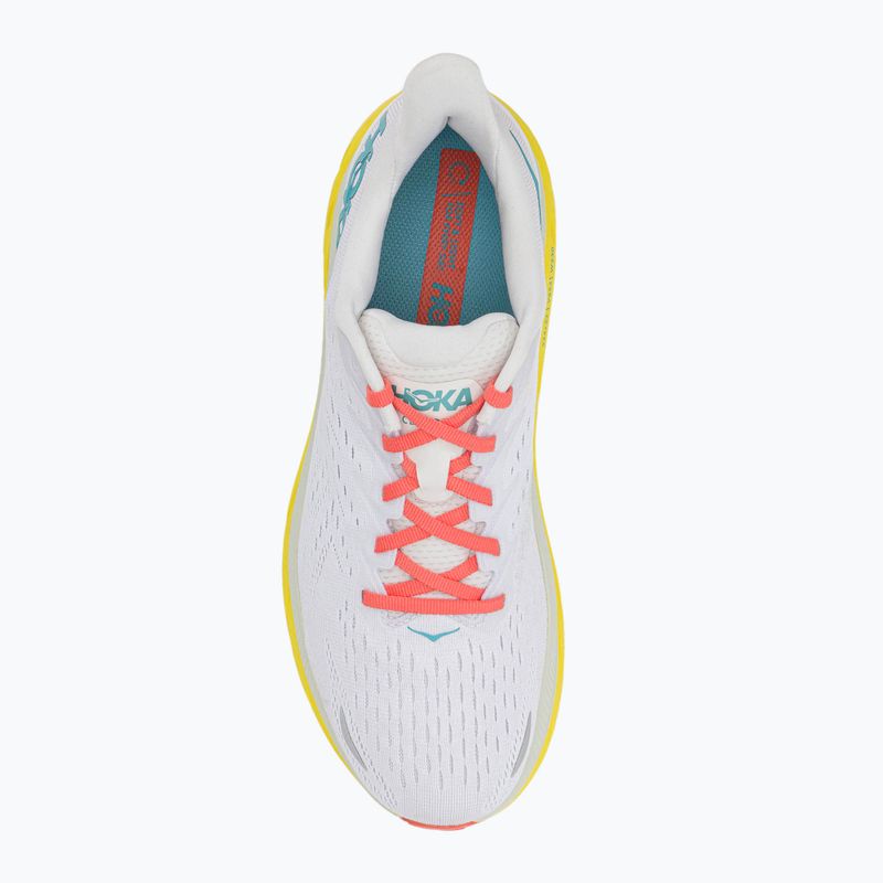 Buty do biegania męskie HOKA Clifton 8 Wide blanc de blanc/illuminating 6