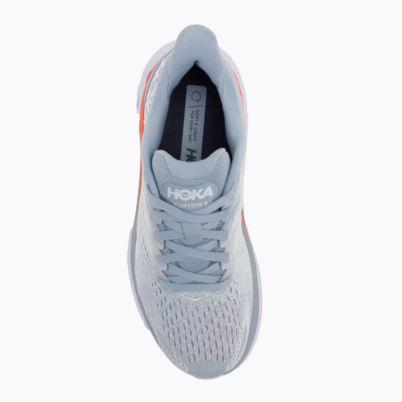 Buty do biegania damskie HOKA Clifton 8 Wide blue fog/plein air 6