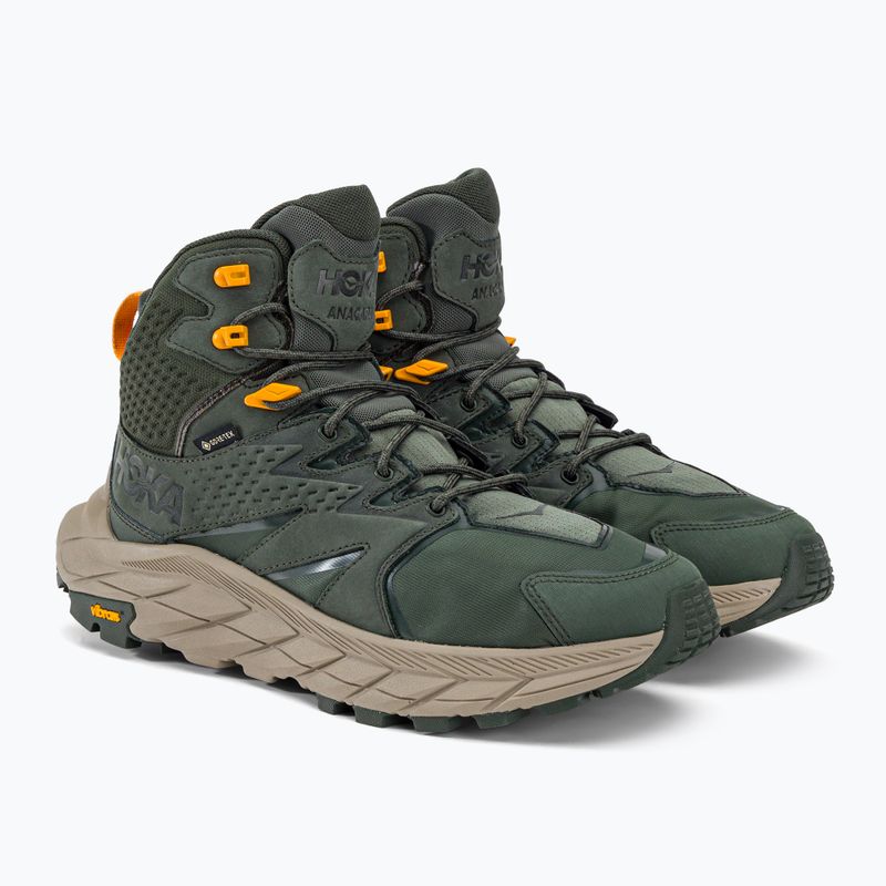 Buty turystyczne męskie HOKA Anacapa Mid GTX thyme/radiant yellow 4