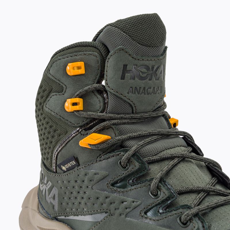 Buty turystyczne męskie HOKA Anacapa Mid GTX thyme/radiant yellow 10