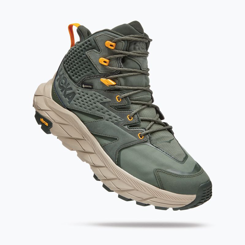Buty turystyczne męskie HOKA Anacapa Mid GTX thyme/radiant yellow 11