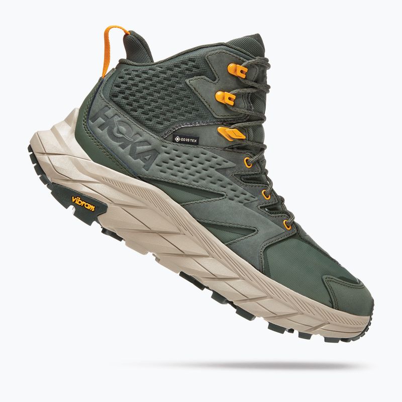 Buty turystyczne męskie HOKA Anacapa Mid GTX thyme/radiant yellow 12