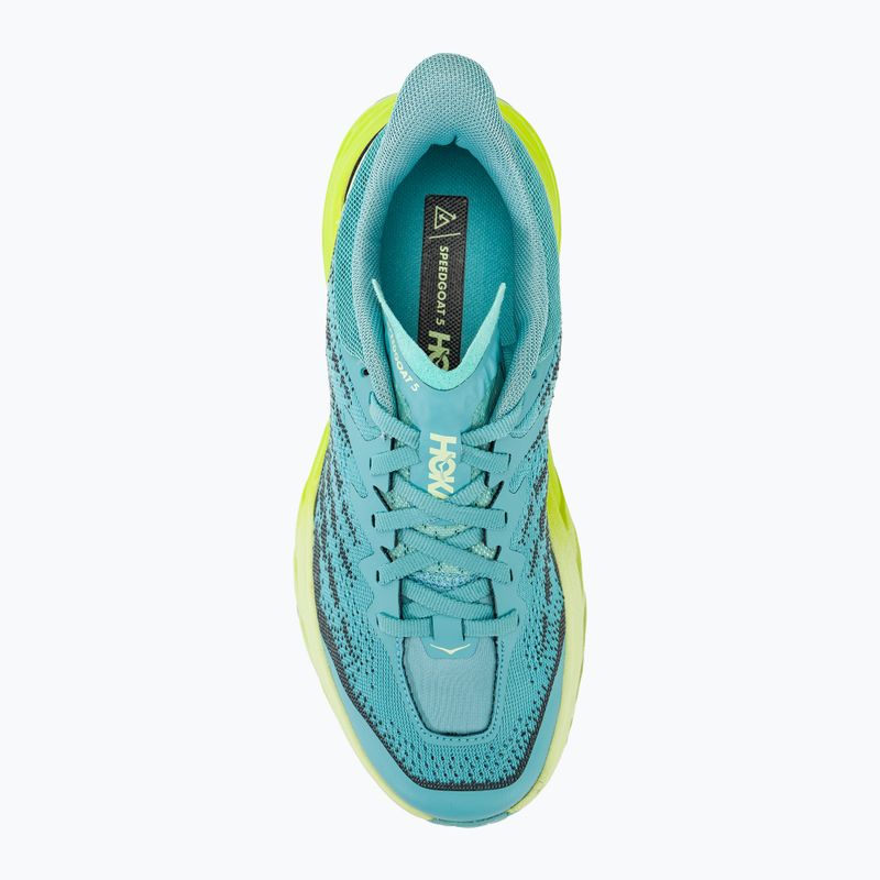 Buty do biegania damskie HOKA Speedgoat 5 coastal shade/green glow 6