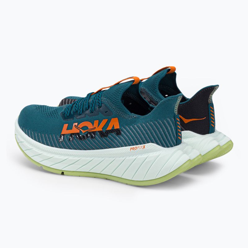 Buty do biegania męskie HOKA Carbon X 3 blue coral/black 4