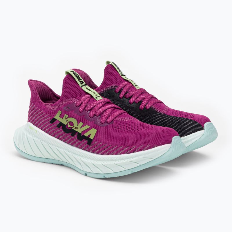 Buty do biegania damskie HOKA Carbon X 3 festival fuchsia/black 5