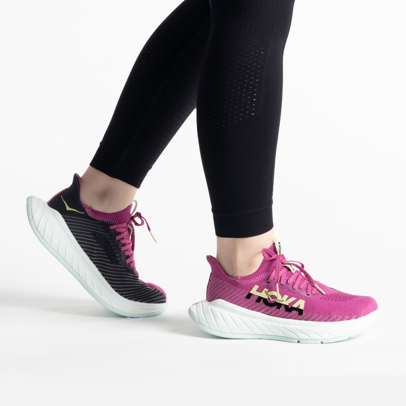 Buty do biegania damskie HOKA Carbon X 3 festival fuchsia/black 2