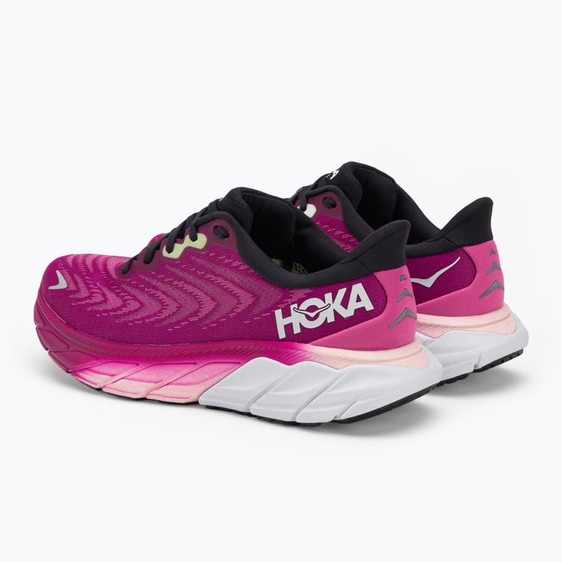 Buty do biegania damskie HOKA Arahi 6 festival fuchsia/ibis rose 4