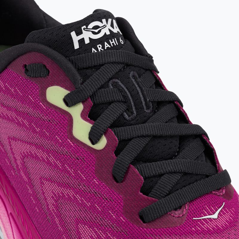 Buty do biegania damskie HOKA Arahi 6 festival fuchsia/ibis rose 9