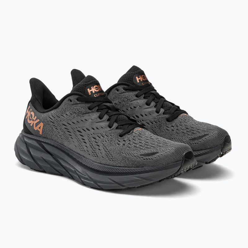 Buty do biegania damskie HOKA Clifton 8 anthracite/copper 4