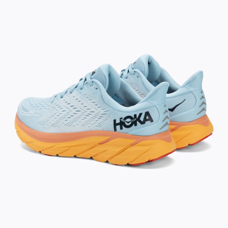 Buty do biegania damskie HOKA Clifton 8 Wide summer song/ice flow 3
