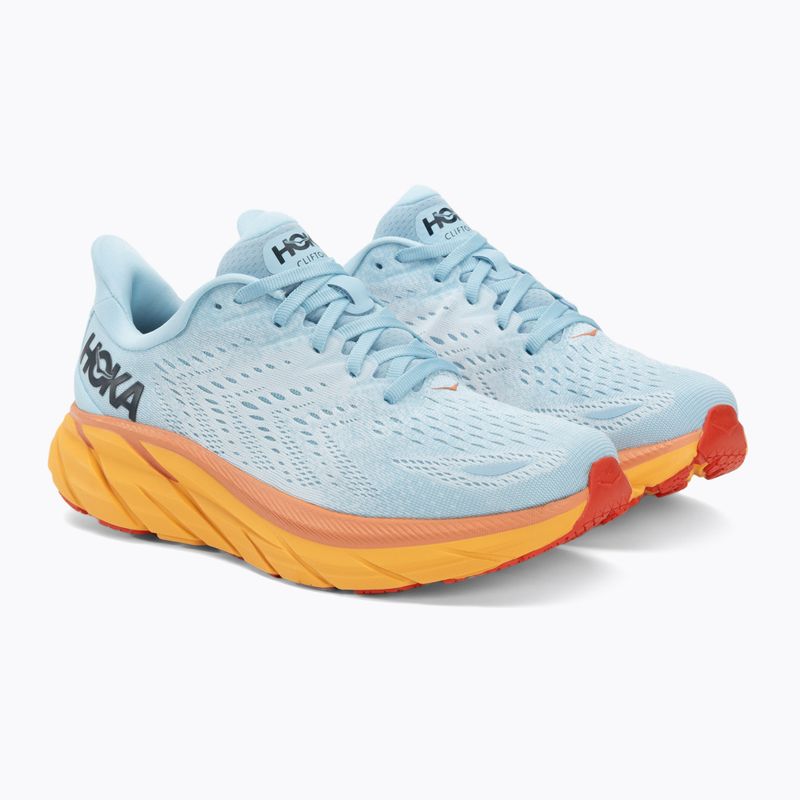Buty do biegania damskie HOKA Clifton 8 Wide summer song/ice flow 4