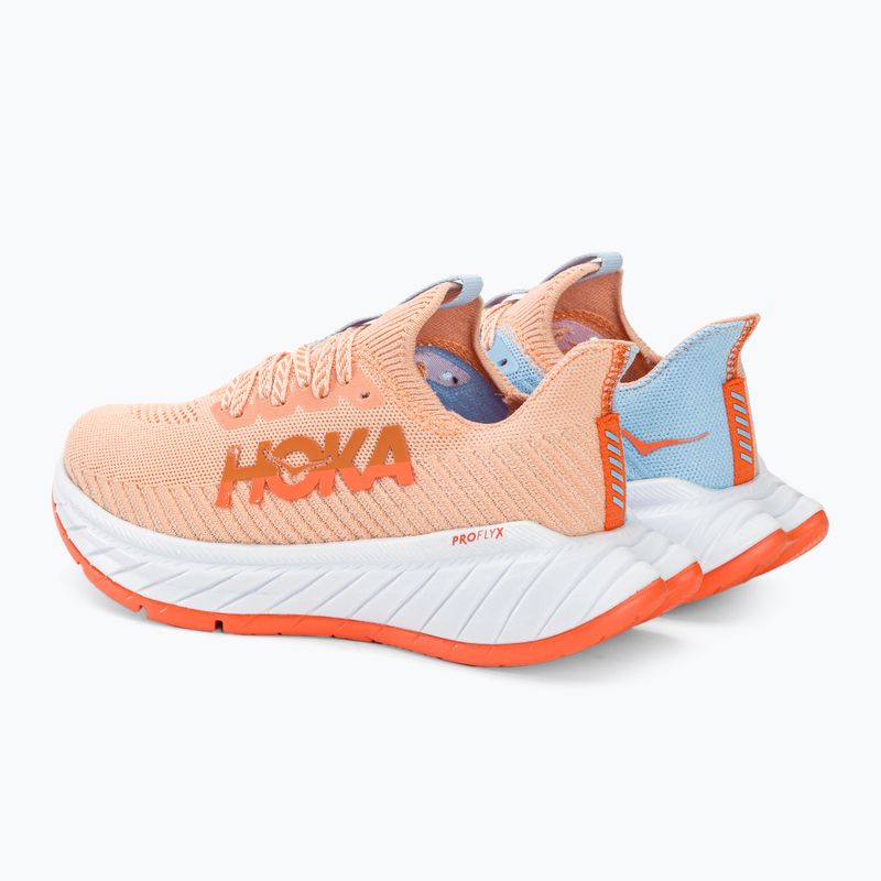 Buty do biegania damskie HOKA Carbon X 3 peach parfait/summer song 4