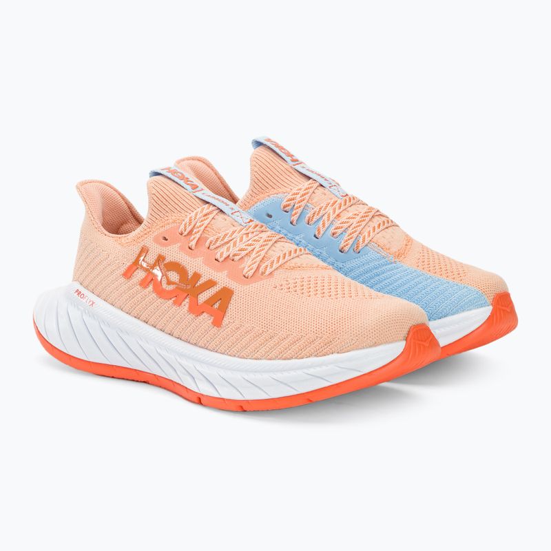 Buty do biegania damskie HOKA Carbon X 3 peach parfait/summer song 5