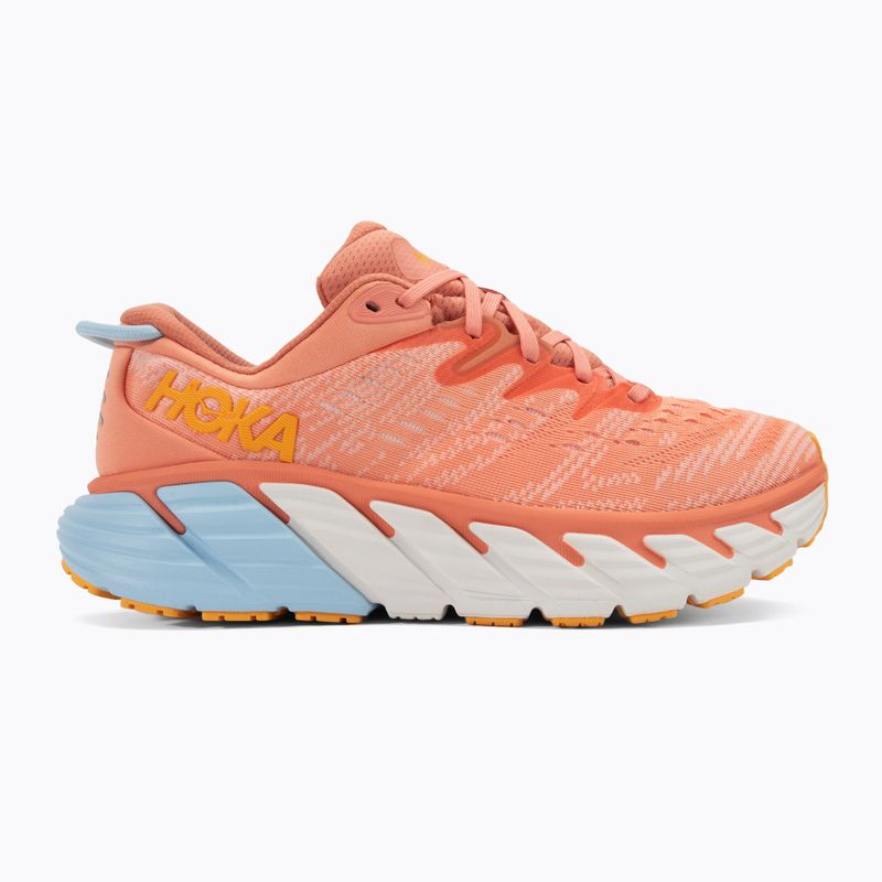 Buty do biegania damskie HOKA Gaviota 4 shell coral/peach parfait 2