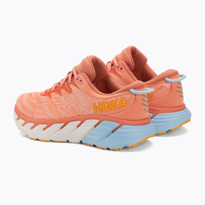 Buty do biegania damskie HOKA Gaviota 4 shell coral/peach parfait 3