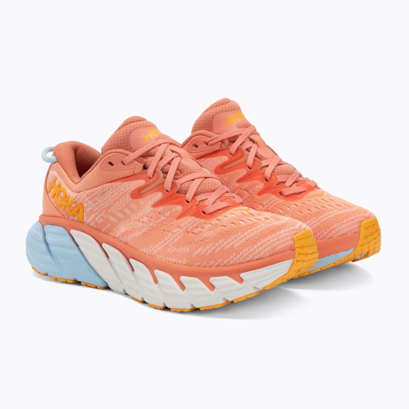 Buty do biegania damskie HOKA Gaviota 4 shell coral/peach parfait 4