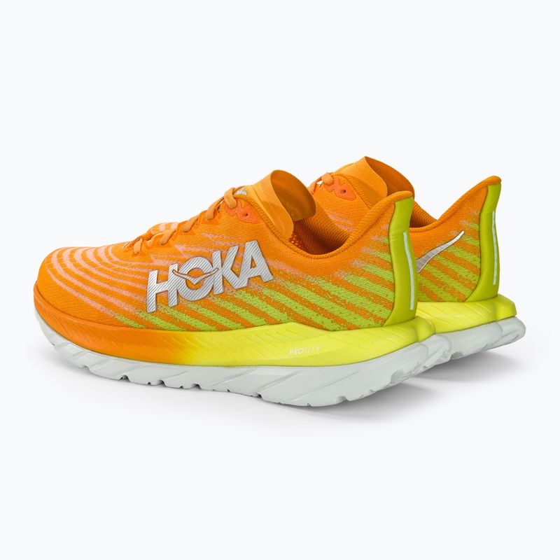 Buty do biegania męskie HOKA Mach 5 radiant yellow orange 4