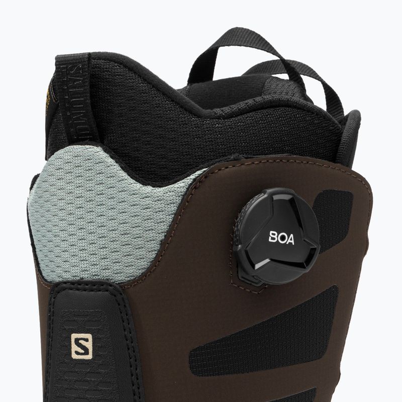 Buty snowboardowe męskie Salomon Dialoge Dual Boa brown/black/sage 9