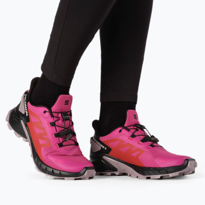 Buty do biegania damskie Salomon Supercross 4 very berry/black/quail 10