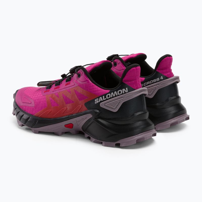 Buty do biegania damskie Salomon Supercross 4 very berry/black/quail 3