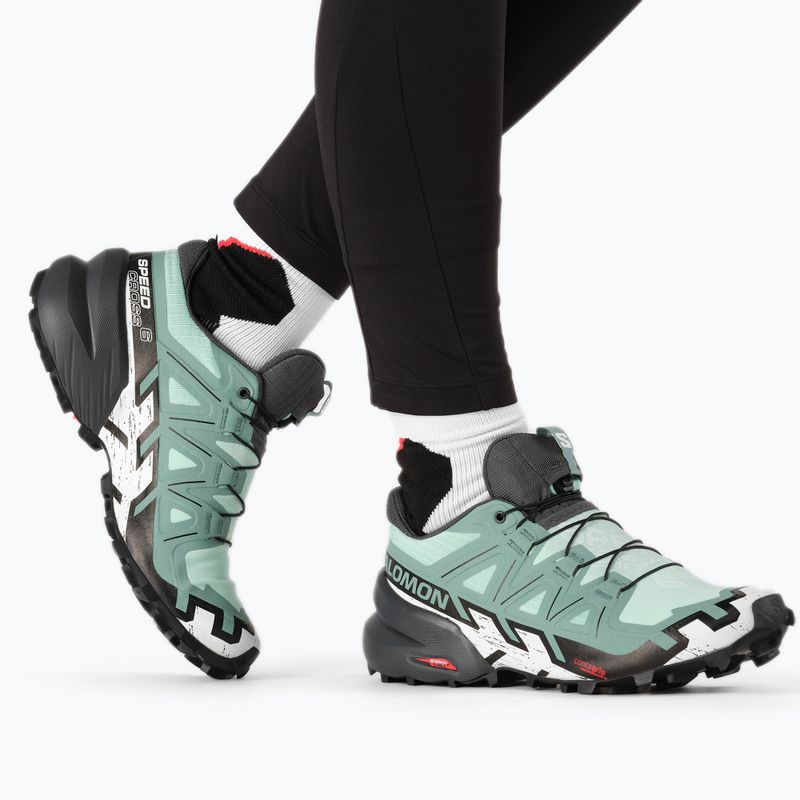 Buty do biegania damskie Salomon Speedcross 6 yucca/ebony/white 3