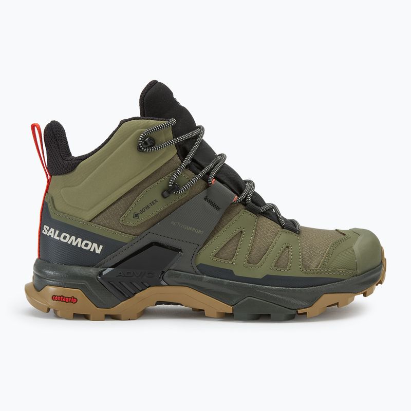 Buty trekingowe męskie Salomon X Ultra 4 MID GTX deep lichen green/peat/kelp 2